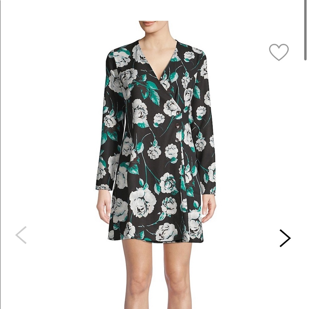 SFW wrap floral dress